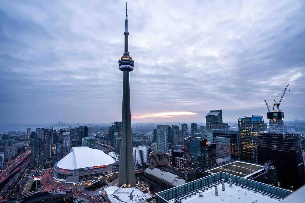 Apartment Signature View Of Cn Tower In Lux Toronto Condo Canada
