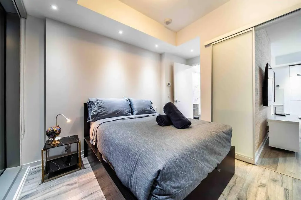 Signature View Of Cn Tower In Lux Toronto Condo Canada