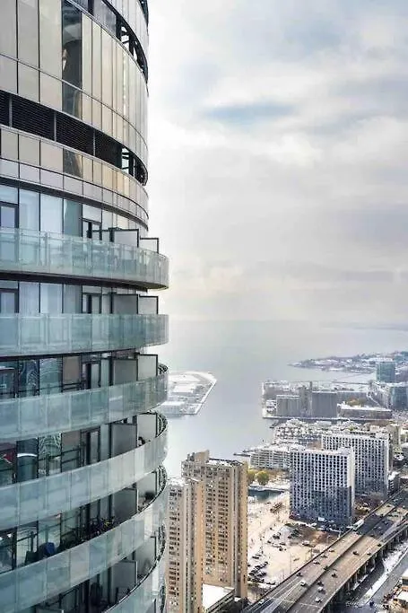 Signature View Of Cn Tower In Lux Toronto Condo Canada